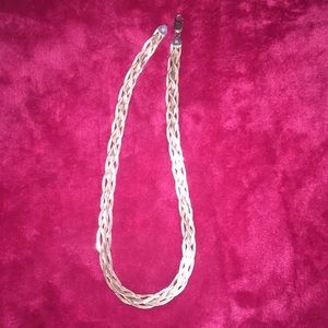 Braided chain necklace